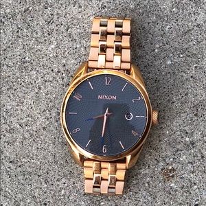 Nixon Bullet Rose Gold Watch